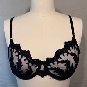 Sheer Sexy Delicate Lace Bralette with Underwire